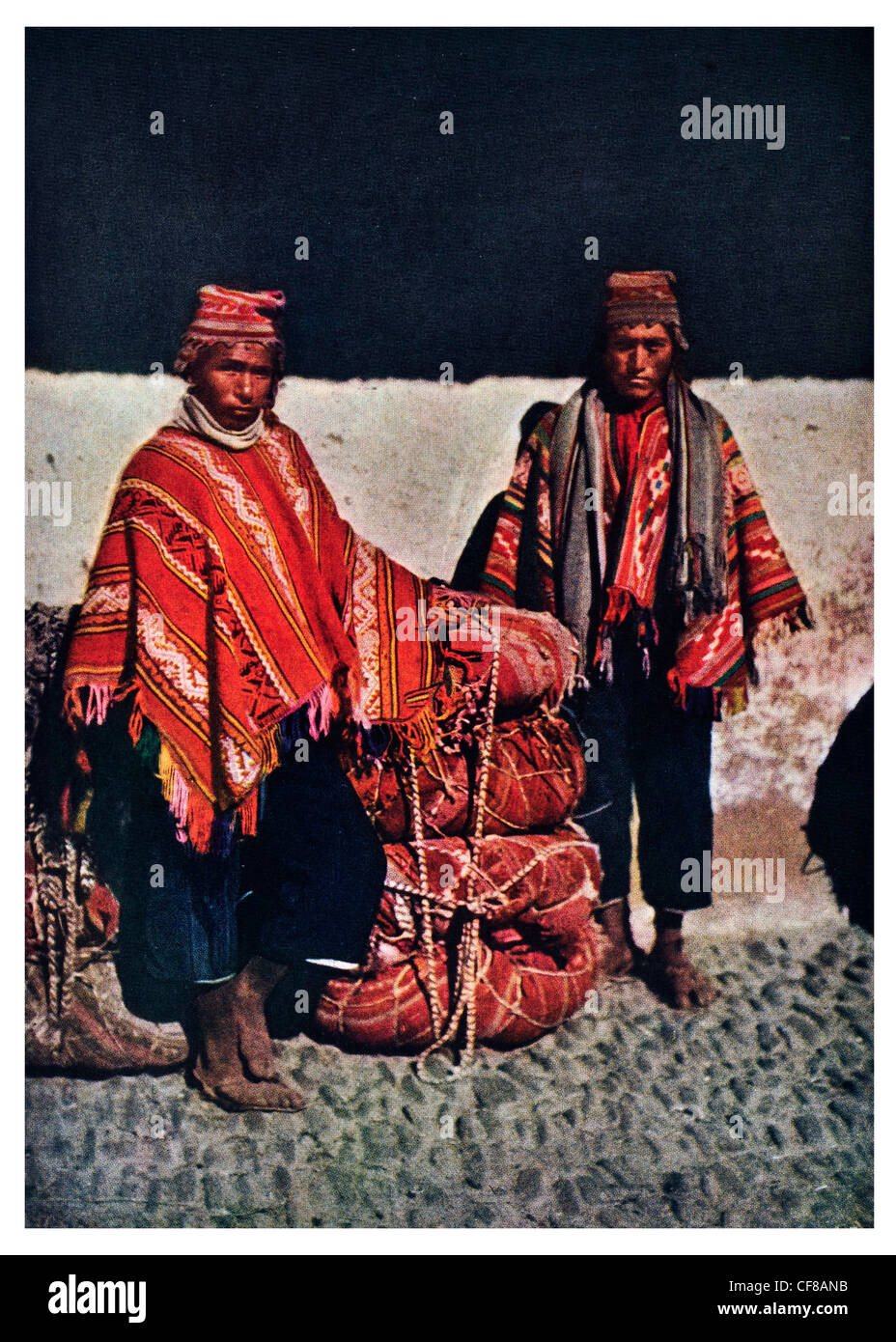 1927 Träger Südperu Stockfoto