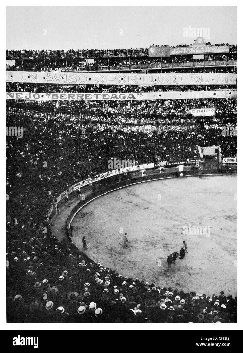 Stierkampfarena Mexico City Matadore 1927 Stockfoto