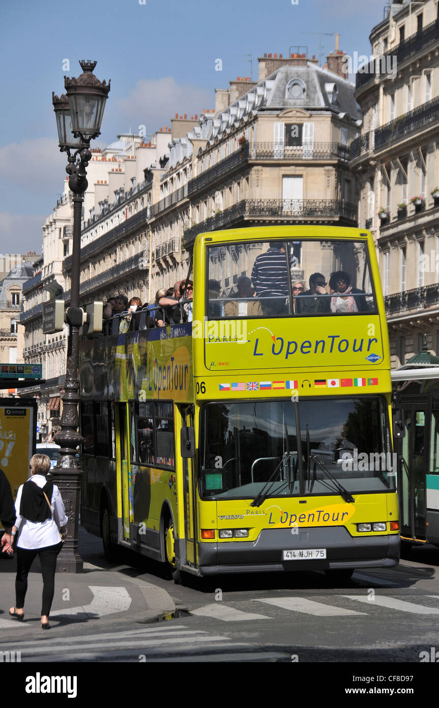 offenen Tourbus Paris Frankreich Stockfoto