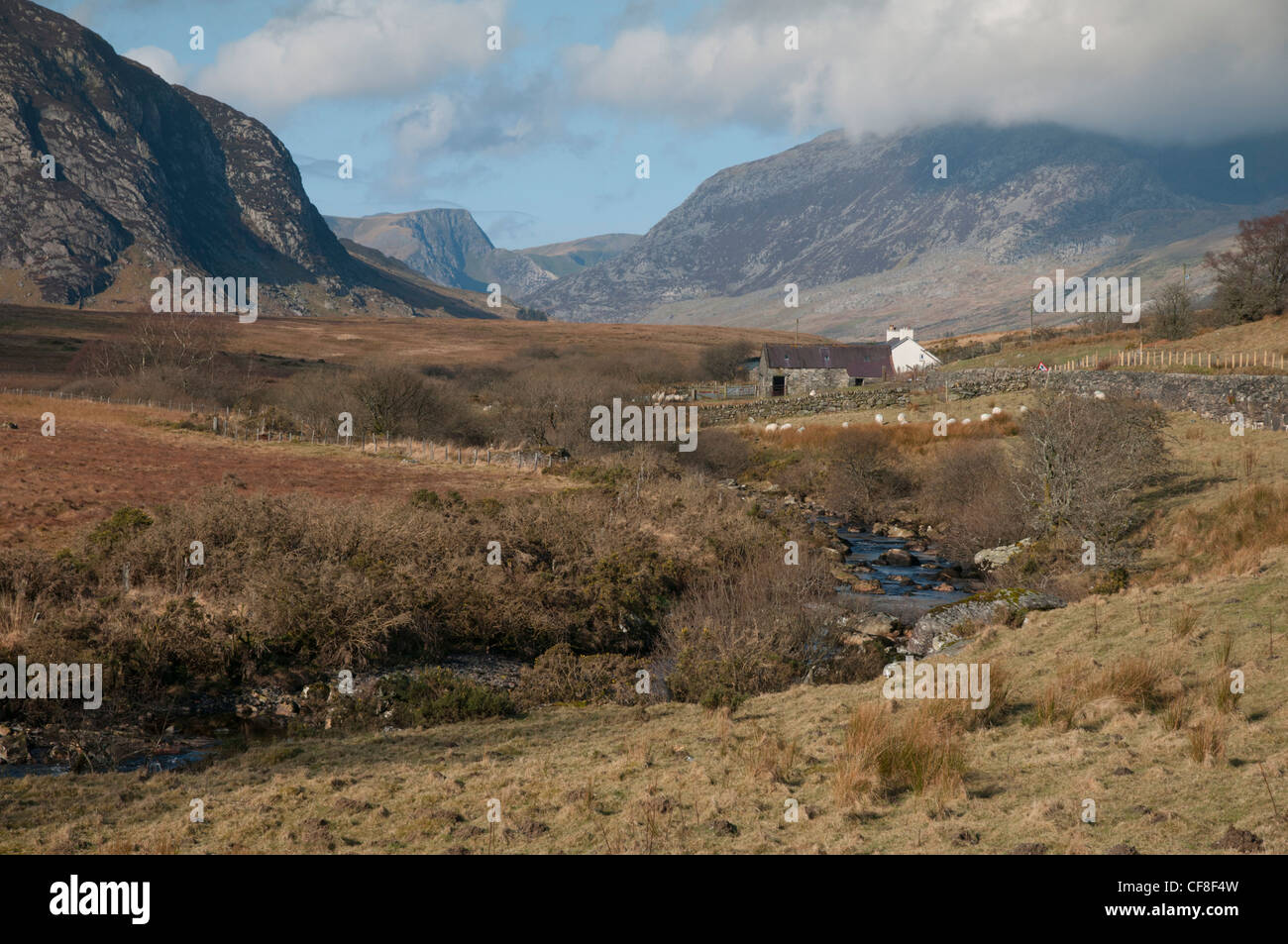 Ogwen Valley Stockfoto