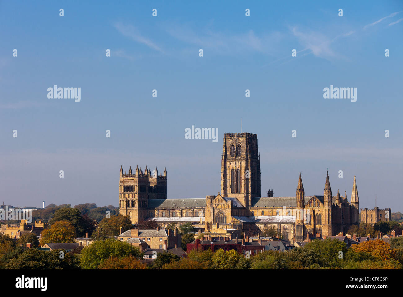 Durham Catherdial Durham England Stockfoto