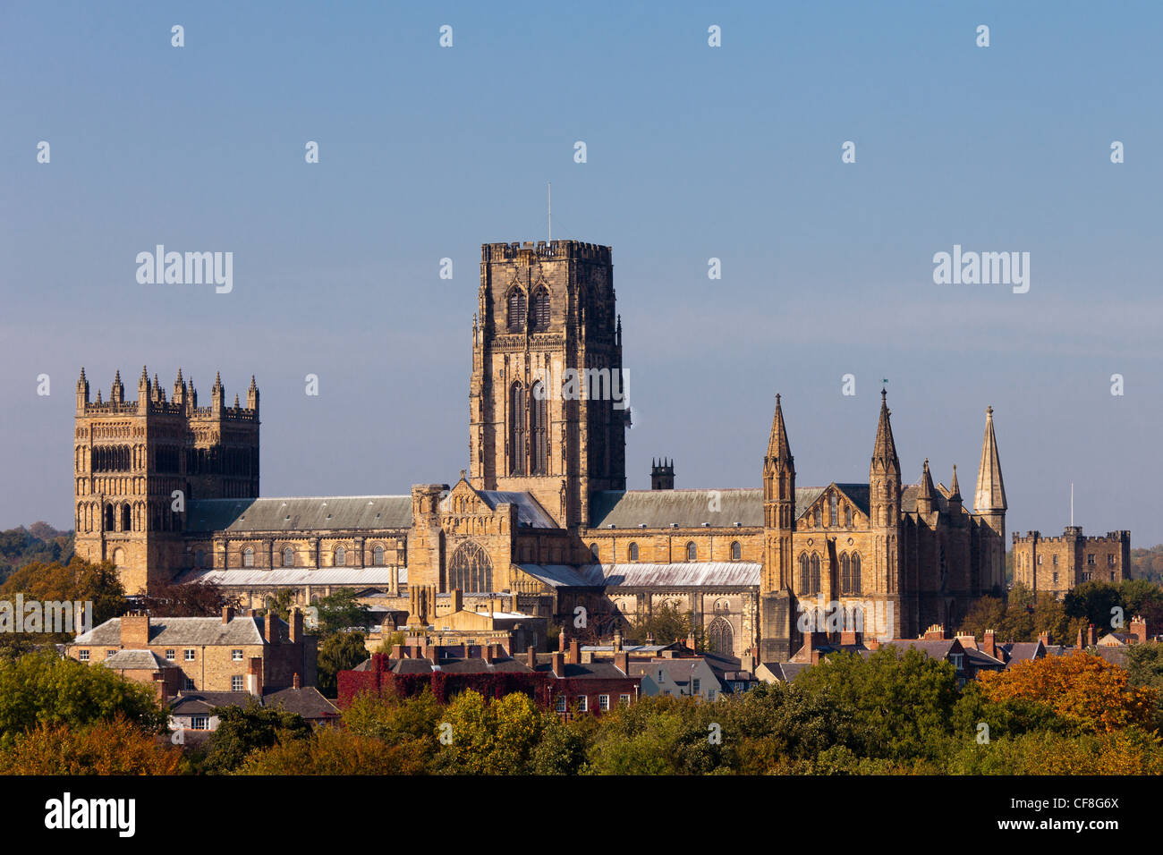 Durham Catherdial Durham England Stockfoto