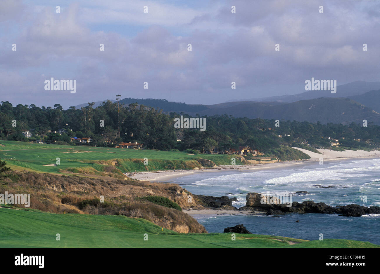 Golfplatz, 17 Mile Drive, Pebble Beach, Monterey Peninsula, Kalifornien, USA, Amerika, Stockfoto