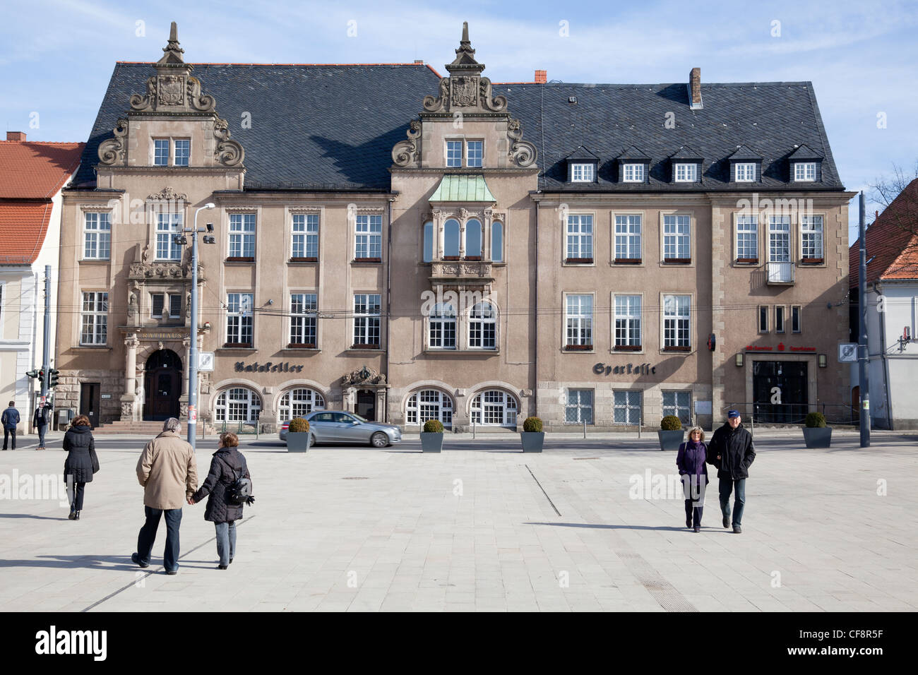 Altes Rathaus, Eberswalde, Brandenburg, Deutschland Stockfoto