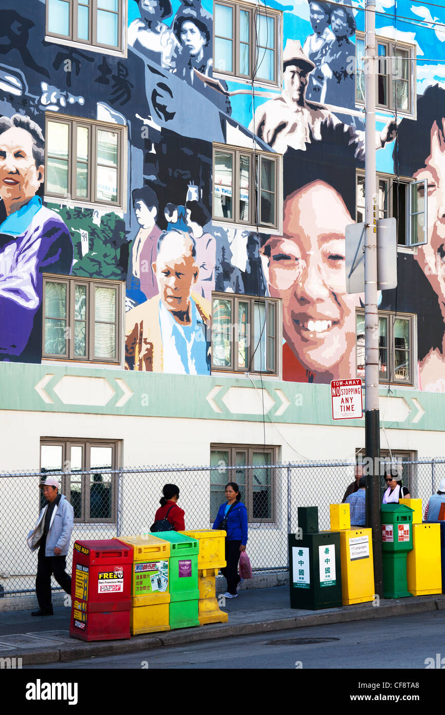 Chinatown, San Francisco, California, Vereinigte Staaten von Amerika Stockfoto