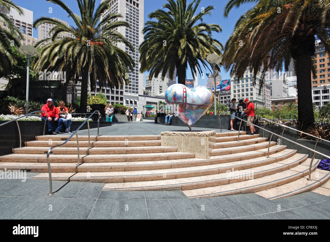 Downtown, Union Square, San Francisco, California, Vereinigte Staaten von Amerika Stockfoto