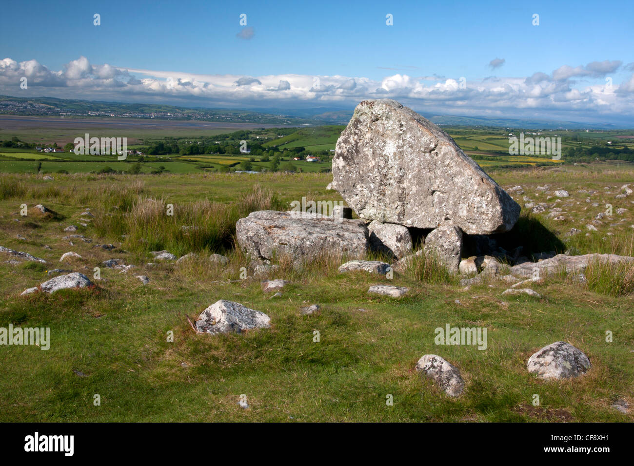 Arthur Stein Grabkammer, bekannt als Arthurs Stone, Maen Ceti oder der große Stein Sketty. Stockfoto