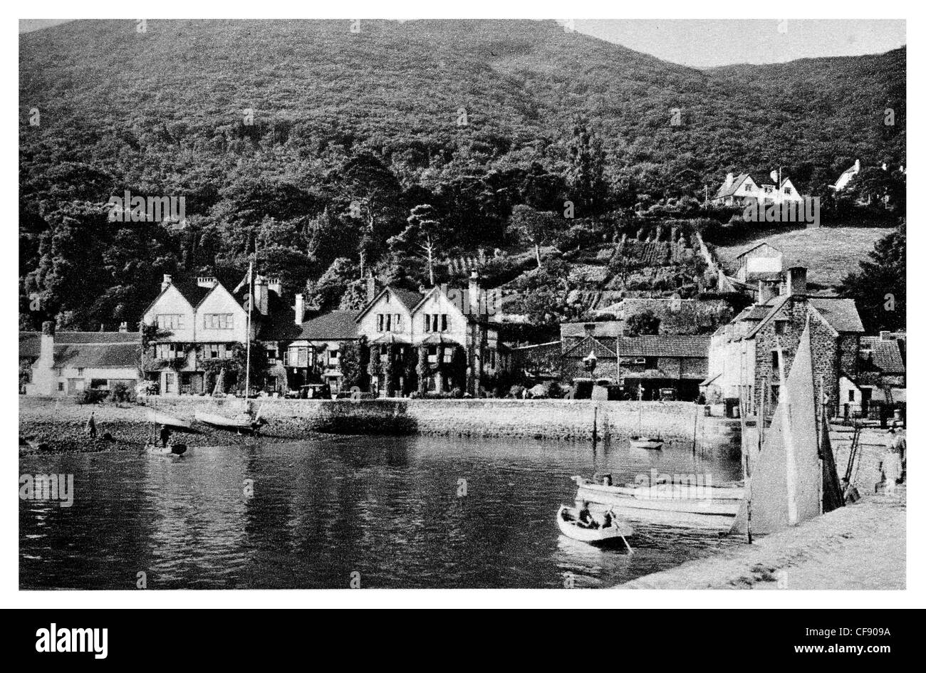 Porlock Weir Fischerei Hafen Besucherattraktion Somerset South West England Europa UK Tourismus Stockfoto