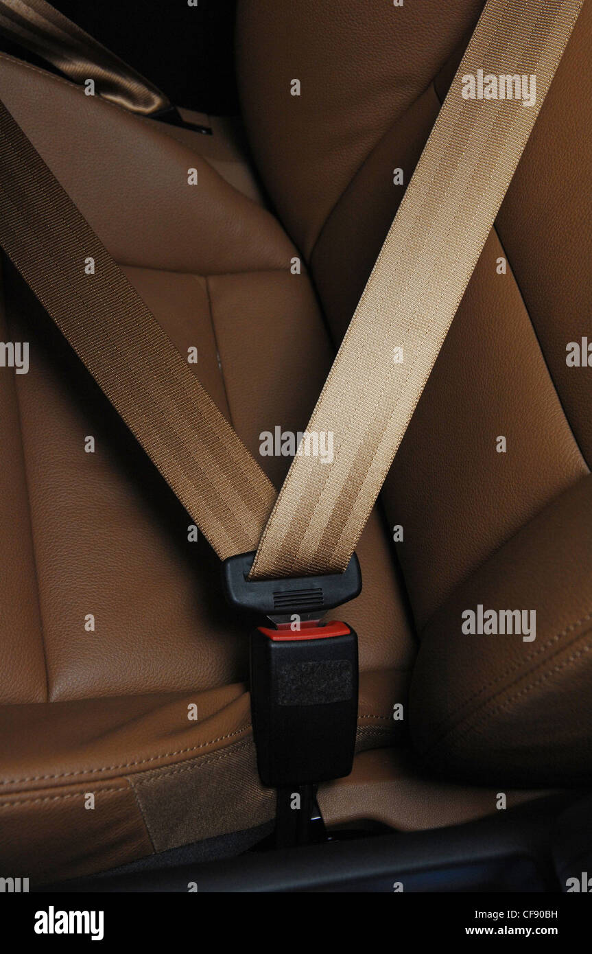 Gürtel, Sicherheit, Sicherheit, Auto, Automobil, Autoseat, braun, Sicherheitsgurt, Stockfoto