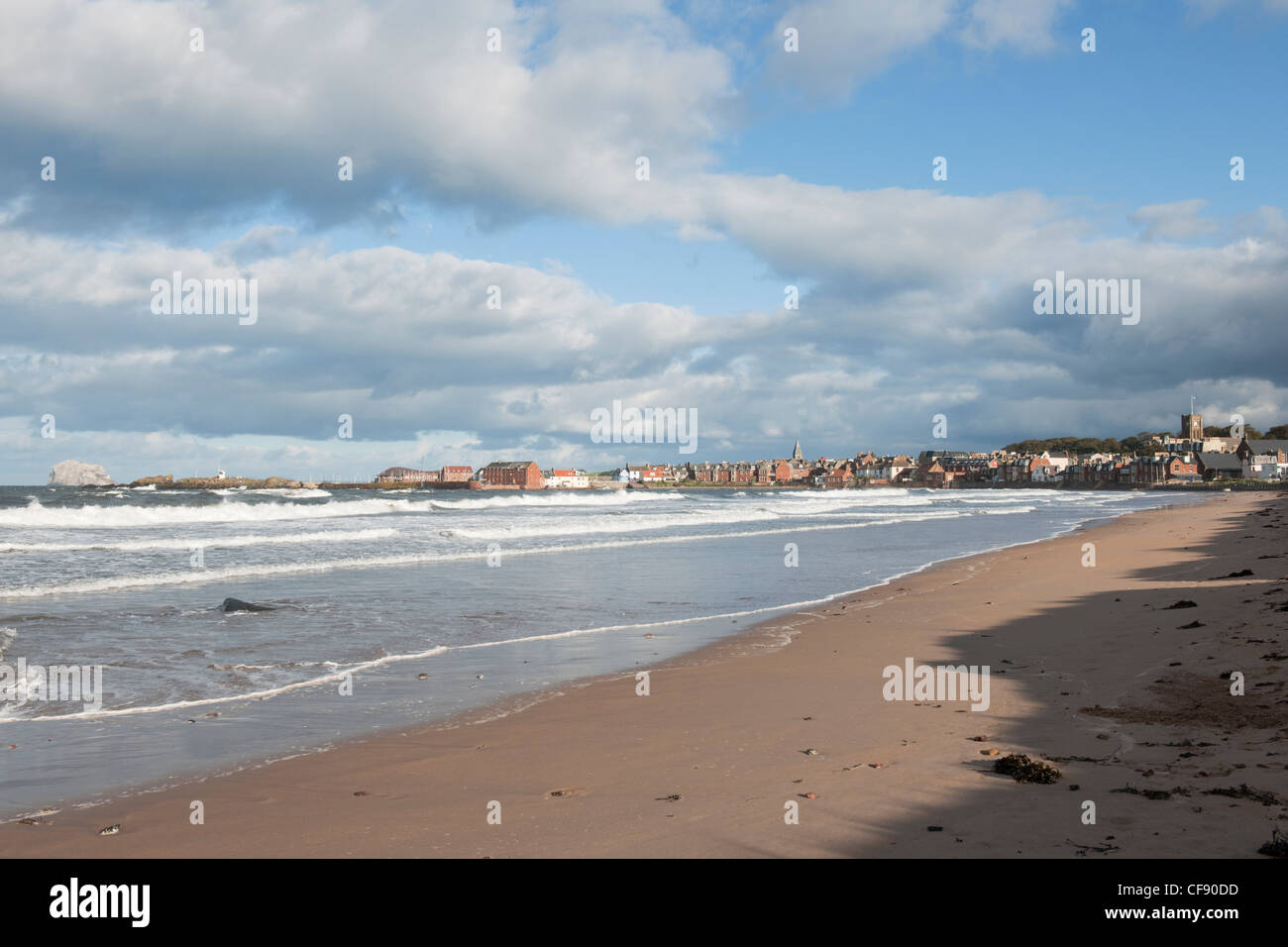 West Bay gehört zu den zwei Buchten von The Royal Burgh of North Berwick, einer Küstenstadt in East Lothian Stockfoto