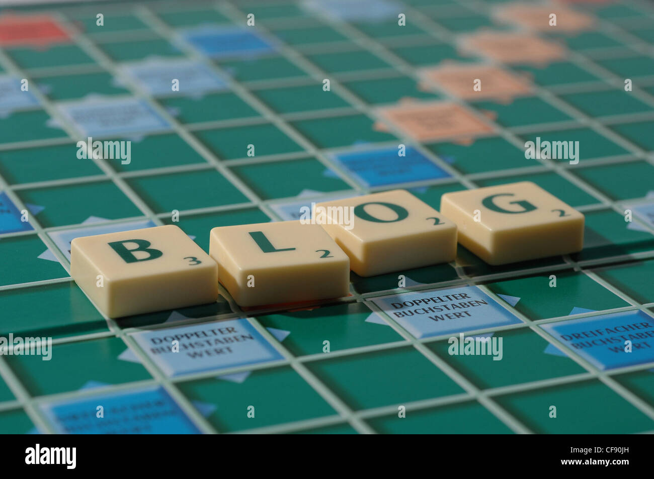 Buchstaben, Wort, Blog, Spiele, Scrabble, Konzepte, Stockfoto