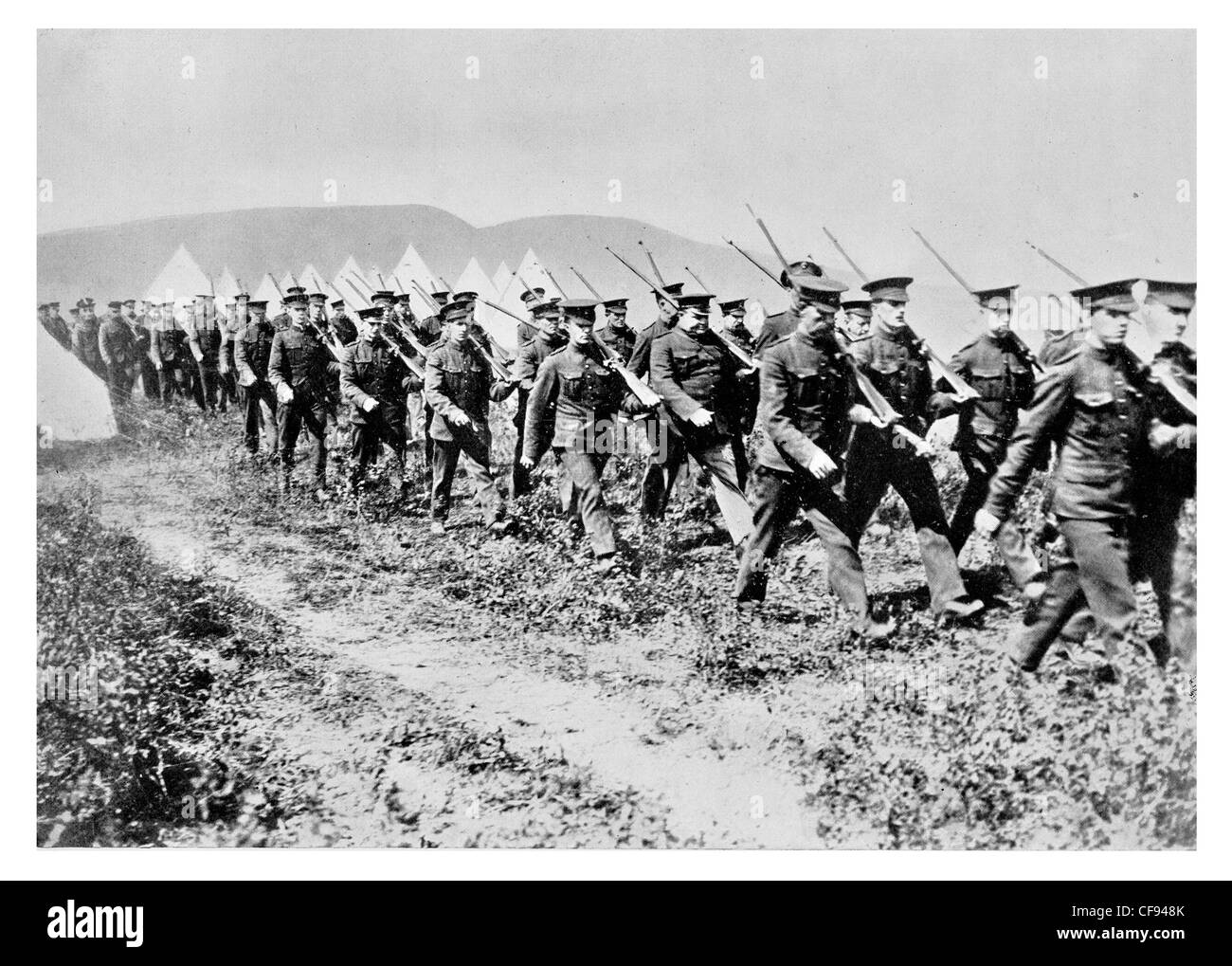Das Royal Regiment of Canada-Einheit 32 kanadischen Brigade Group Infanterieregiment Grenadier Company Toronto 58. Trainingslager Stockfoto