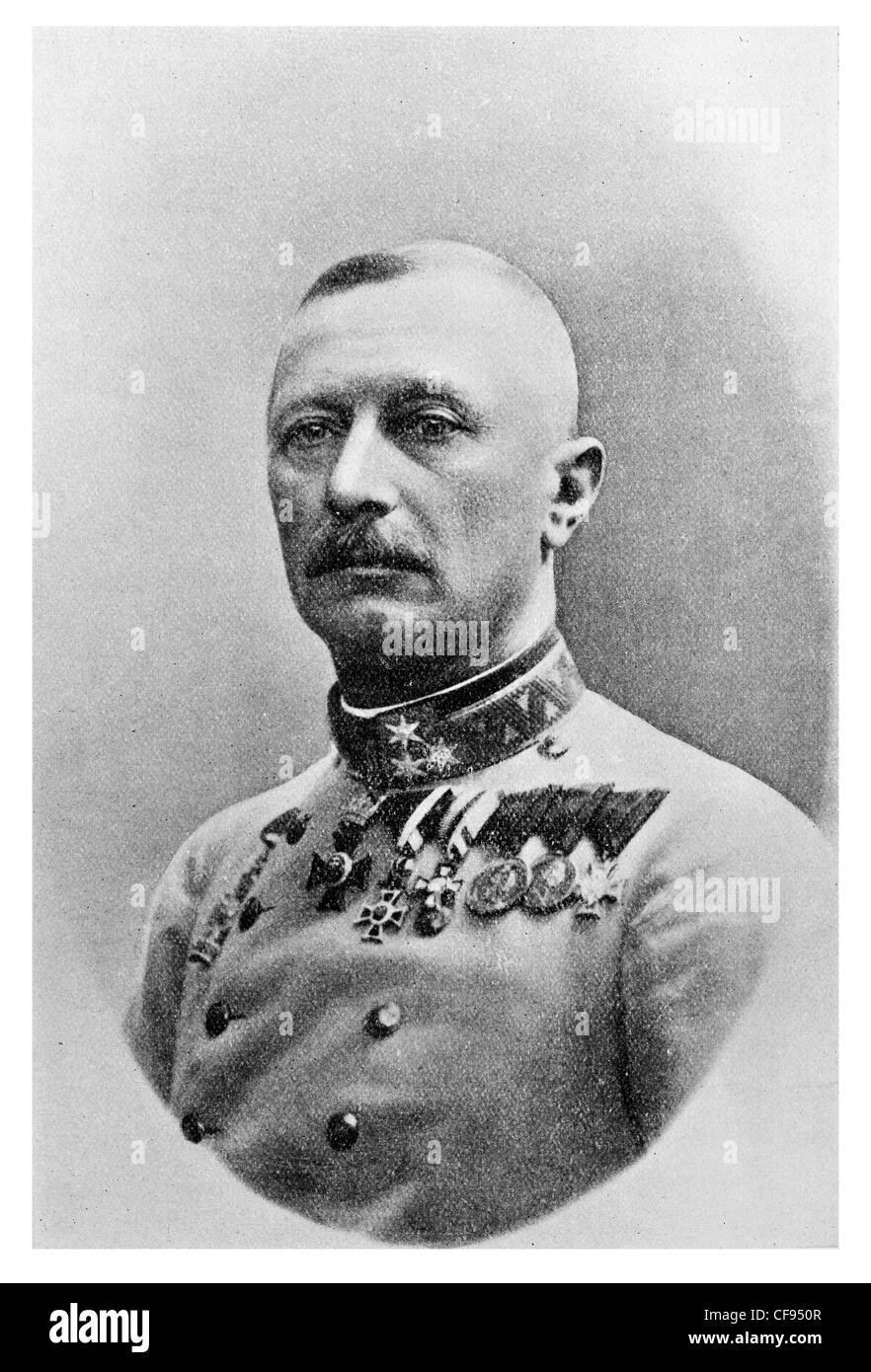 General Oskar Potiorek Offizier der K.u.k.-Armee, als Gouverneur von Bosnien und Herzegowina diente Stockfoto
