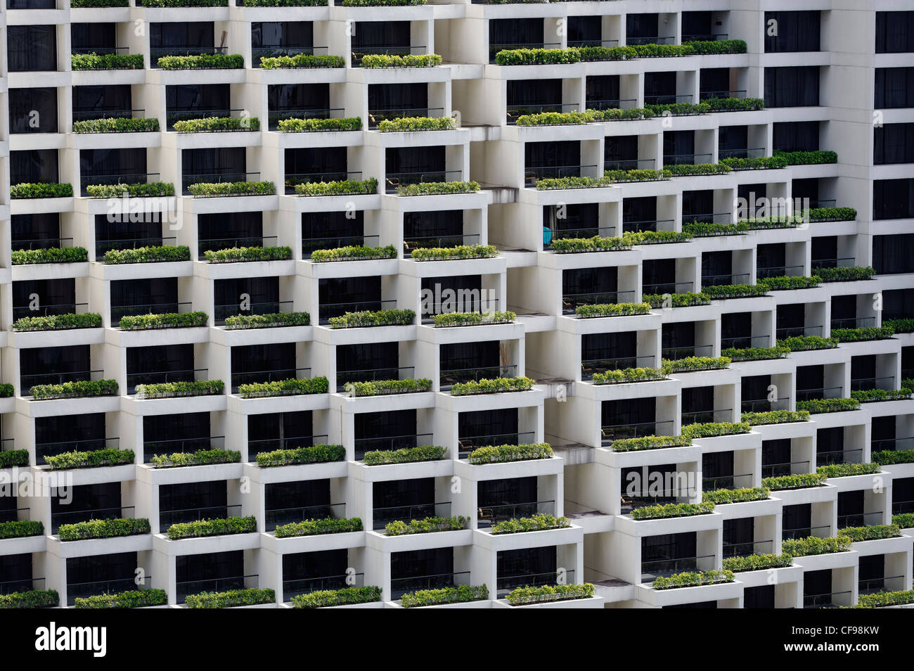 Die Zimmer des Hotels Marina Mandarin Singapore eng Nahaufnahme Stockfoto