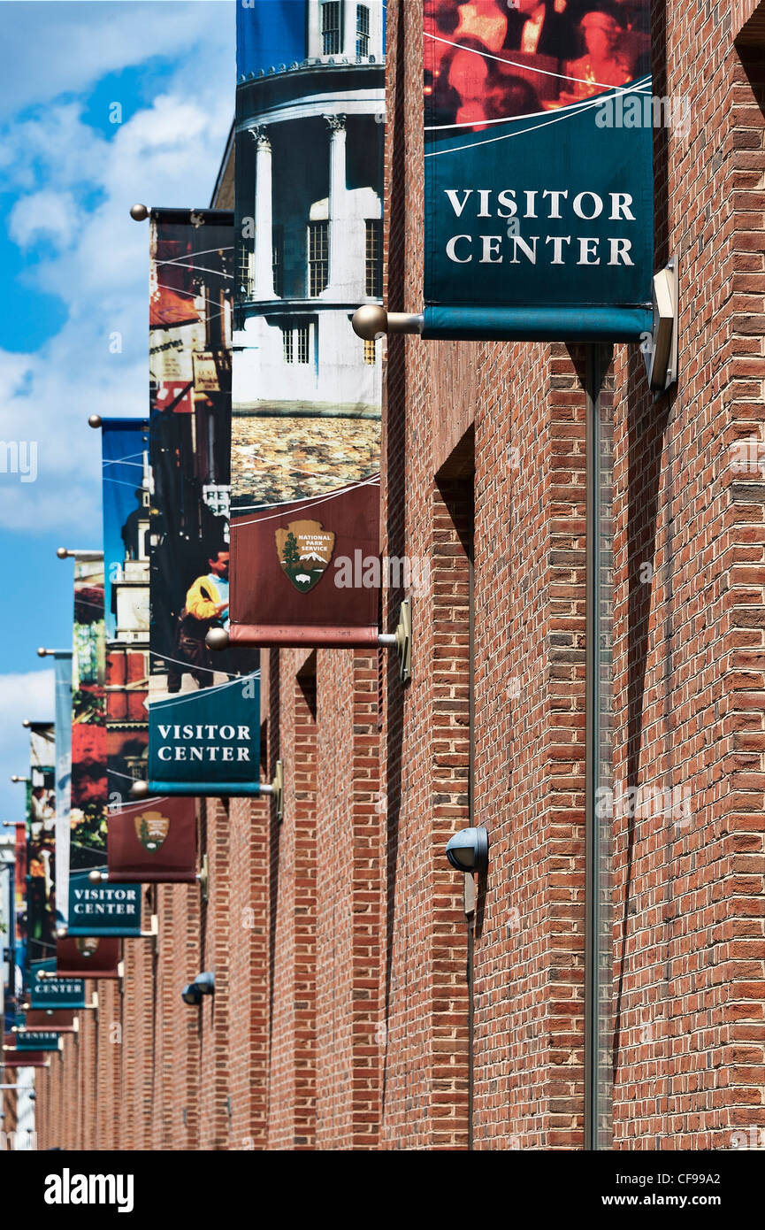 Besucherzentrum, National Historic Park, Philadelphia, PA, Pennsylvania Stockfoto