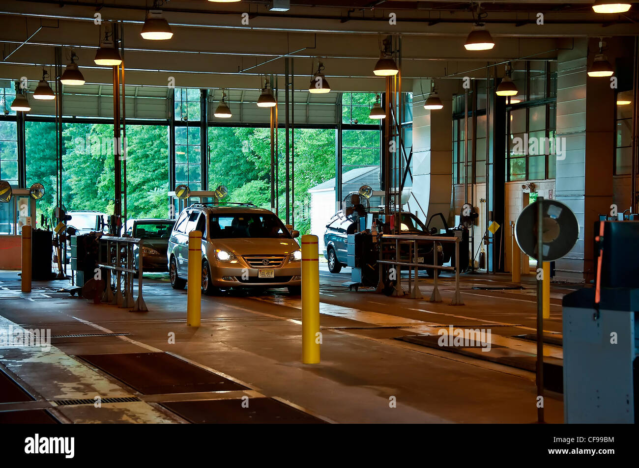 Staatliche Auto Inspektion Station, New Jersey, USA Stockfoto