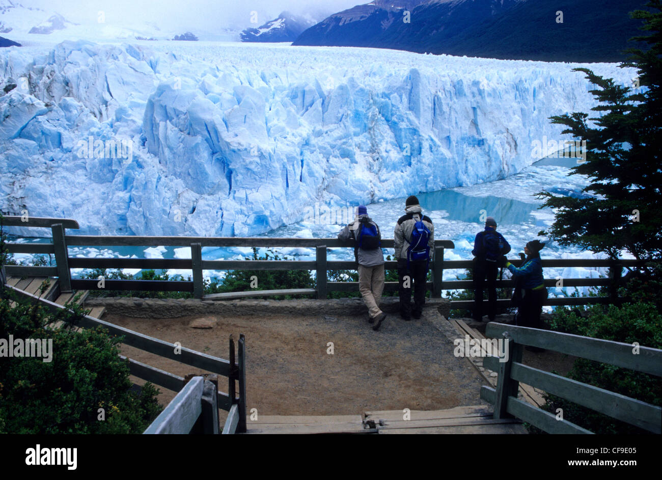 Perito Moreno Gletscher Los Glaciares Nationalpark, El Calafate, Provinz Patagonien Argentinien in Santa Cruz Stockfoto