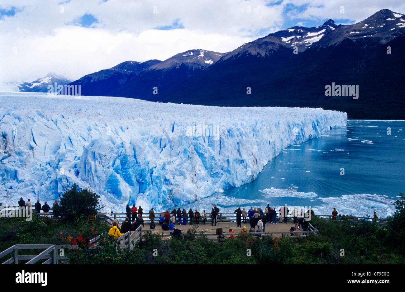 Perito Moreno Gletscher Los Glaciares Nationalpark, El Calafate, Provinz Patagonien Argentinien in Santa Cruz Stockfoto