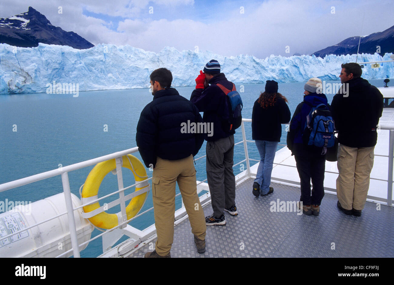 Perito Moreno Gletscher Los Glaciares Nationalpark, El Calafate, Provinz Patagonien Argentinien in Santa Cruz Stockfoto