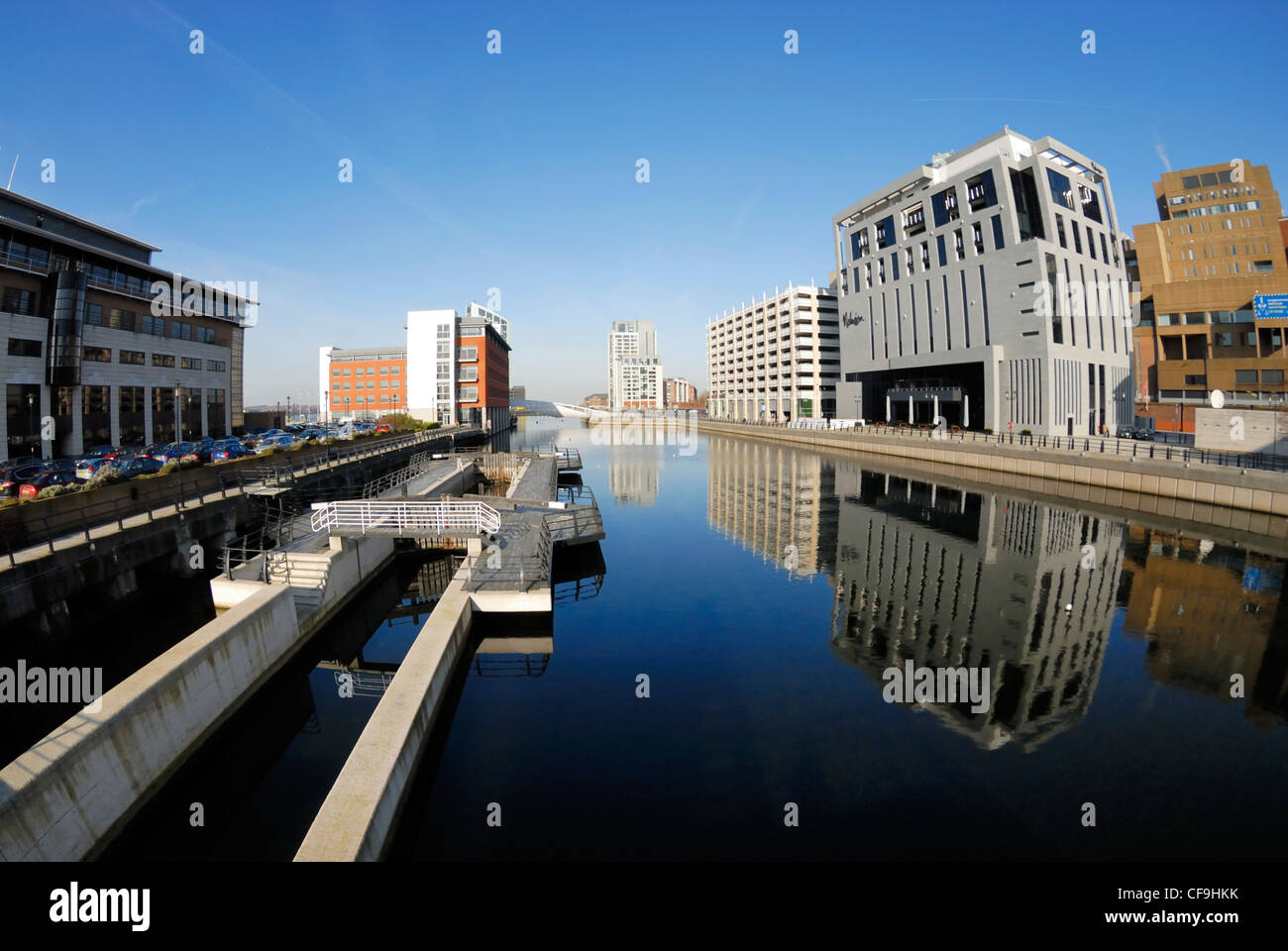 Malmaison Hotel in Princes Dock, Liverpool. Stockfoto