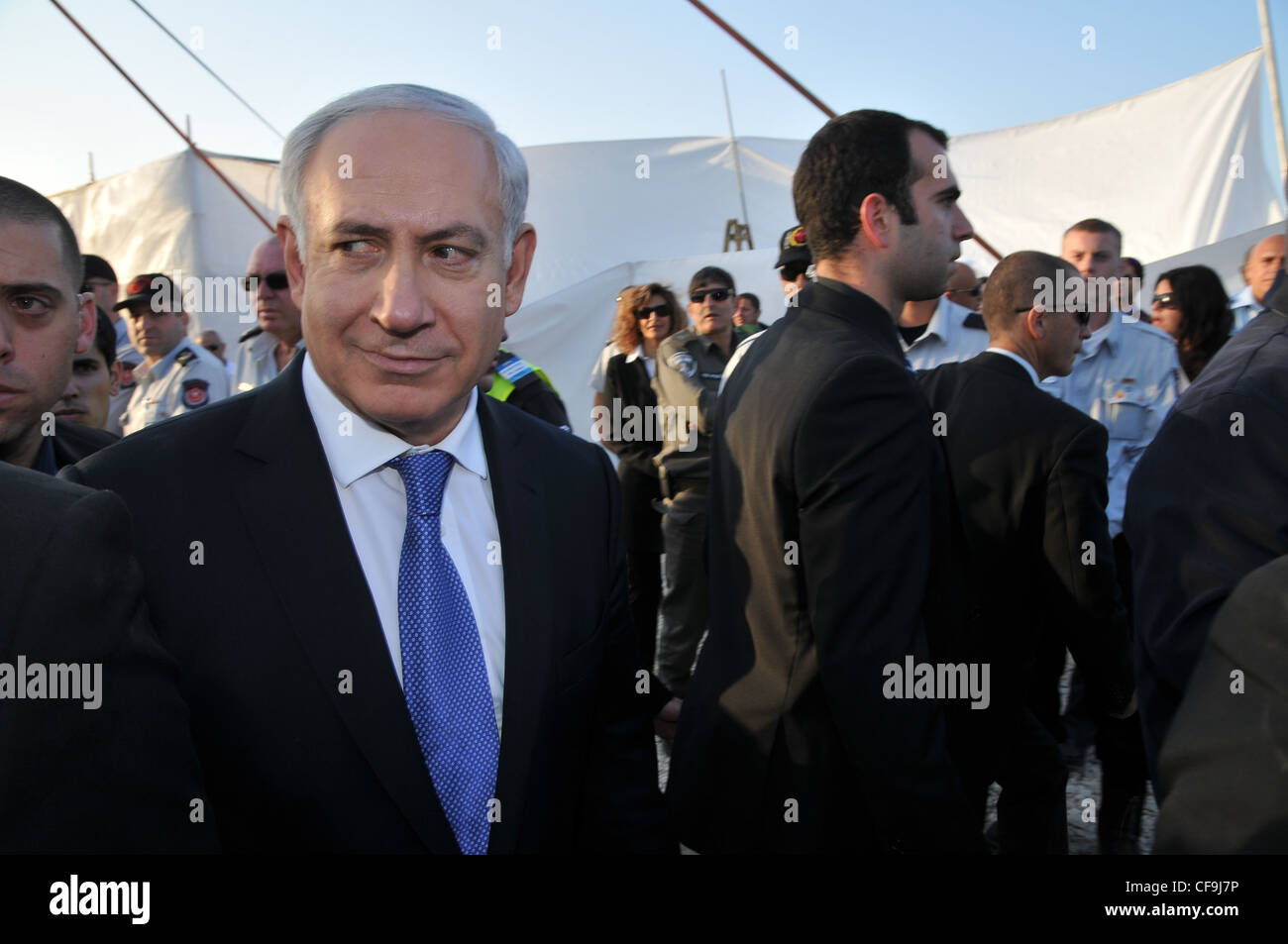 Israels Ministerpräsident Benjamin Netanjahu Stockfoto