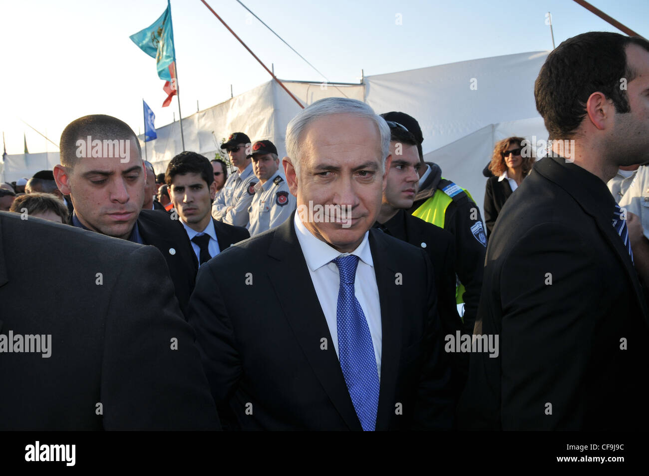 Israels Ministerpräsident Benjamin Netanjahu Stockfoto