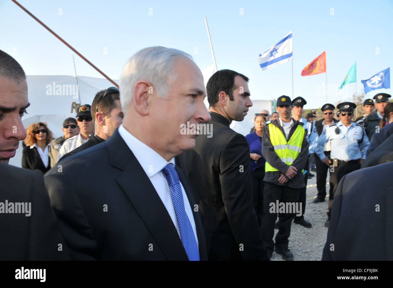 Israels Ministerpräsident Benjamin Netanjahu Stockfoto