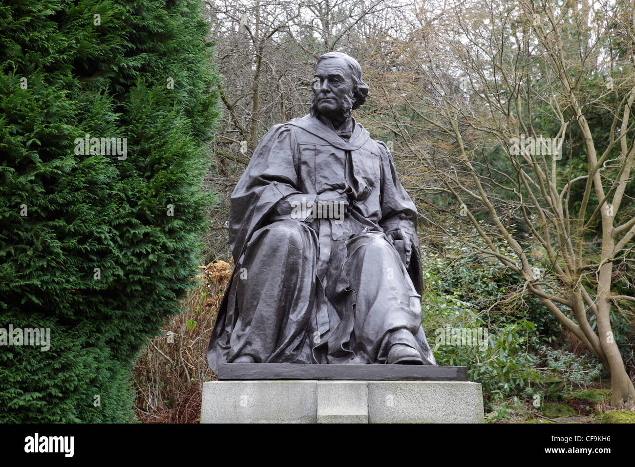 Lord Joseph Lister Chirurg, Bronzestatue von George Henry Paulin, Kelvingrove Public Park, Glasgow, Schottland, Großbritannien Stockfoto