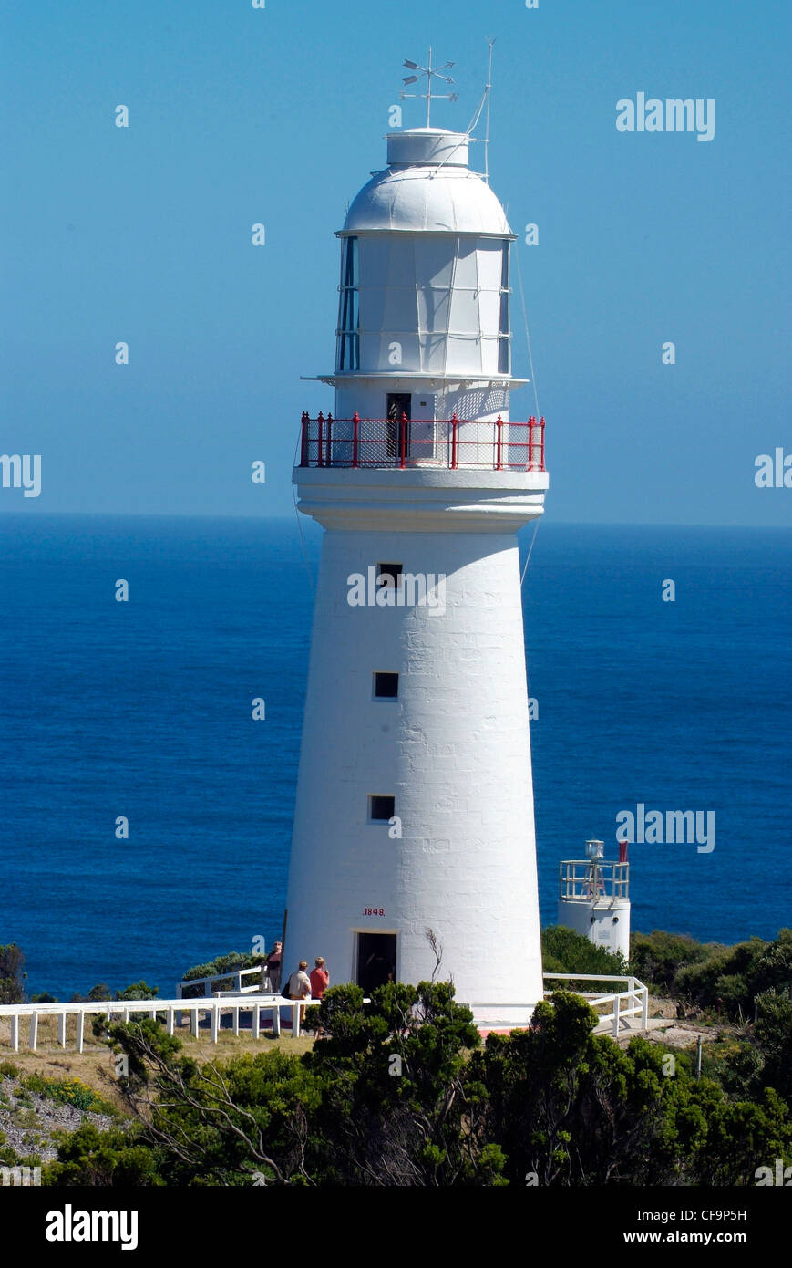 Australien, Victoria, Great Ocean Road, Cape Otway Lighthouse bewachen die Bass-Straße Stockfoto