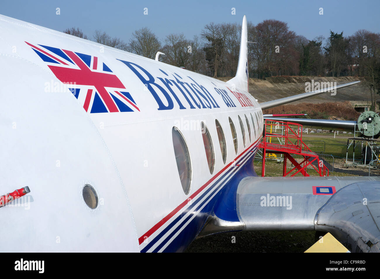 VC10 Verkehrsflugzeug in Brooklands, Surrey Stockfoto