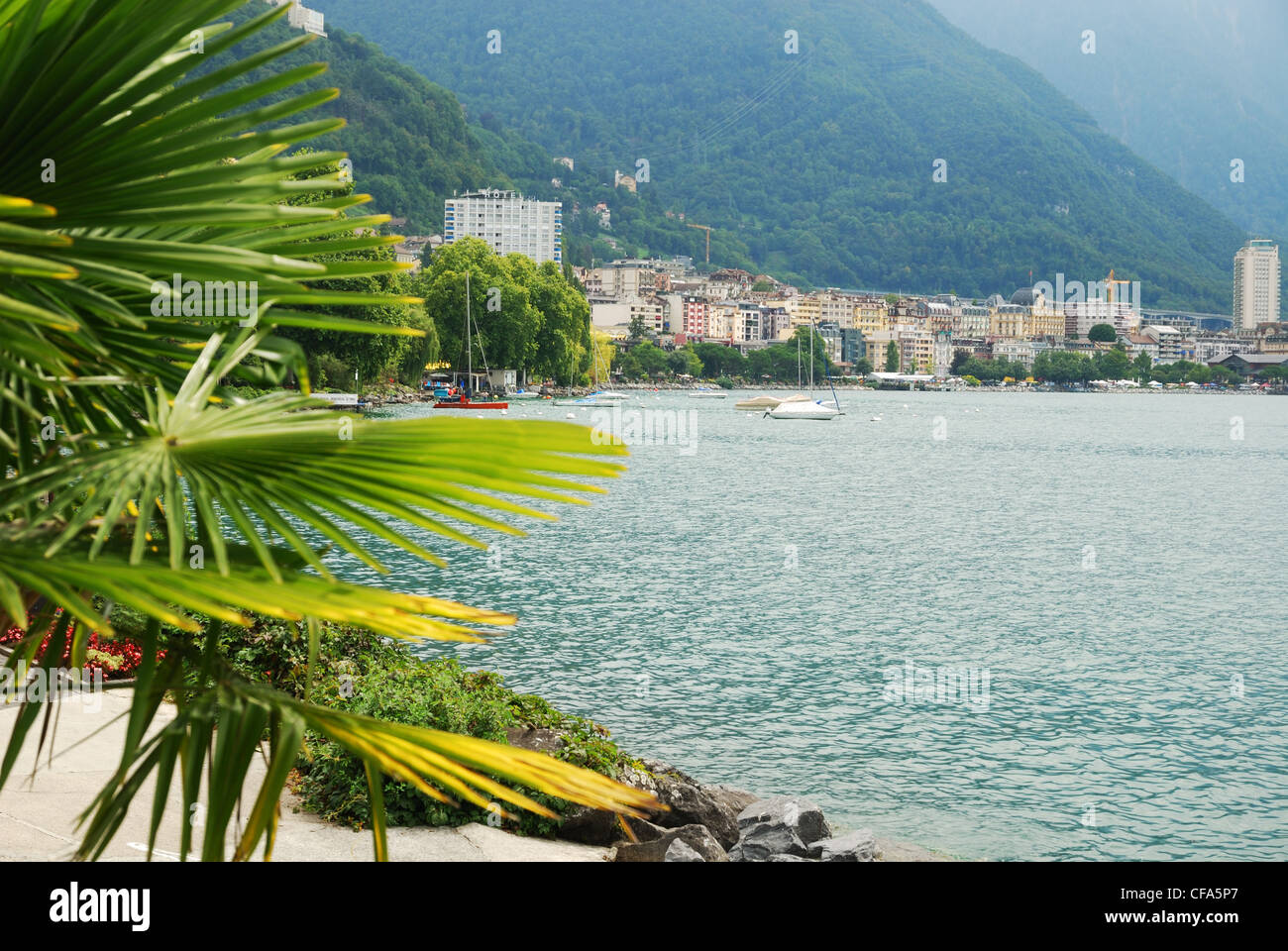Ansicht von Montreux. Stockfoto