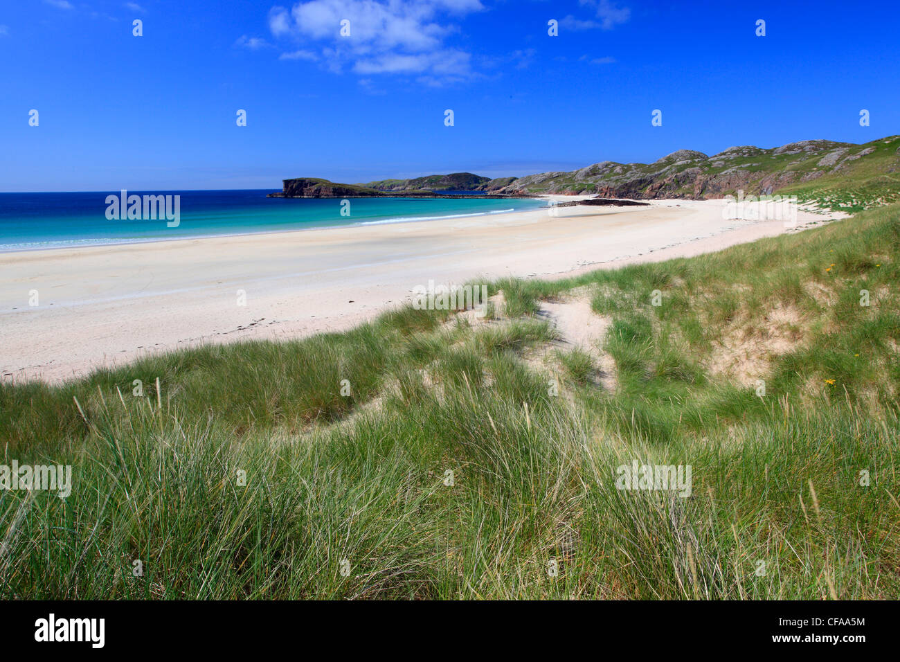 Bay, Düne, Dünen, Great Britain, Highland, Highlands, Himmel, Highland, Küste, Küstenlandschaft, Meer, Küste, Landschaft, Natur, noch Stockfoto