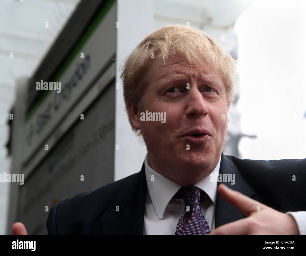 Bürgermeister Boris Johnson Stockfoto