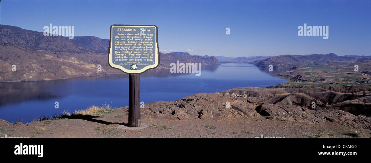 Kamloops Lake Thompson River Gold Rush / Stockfoto