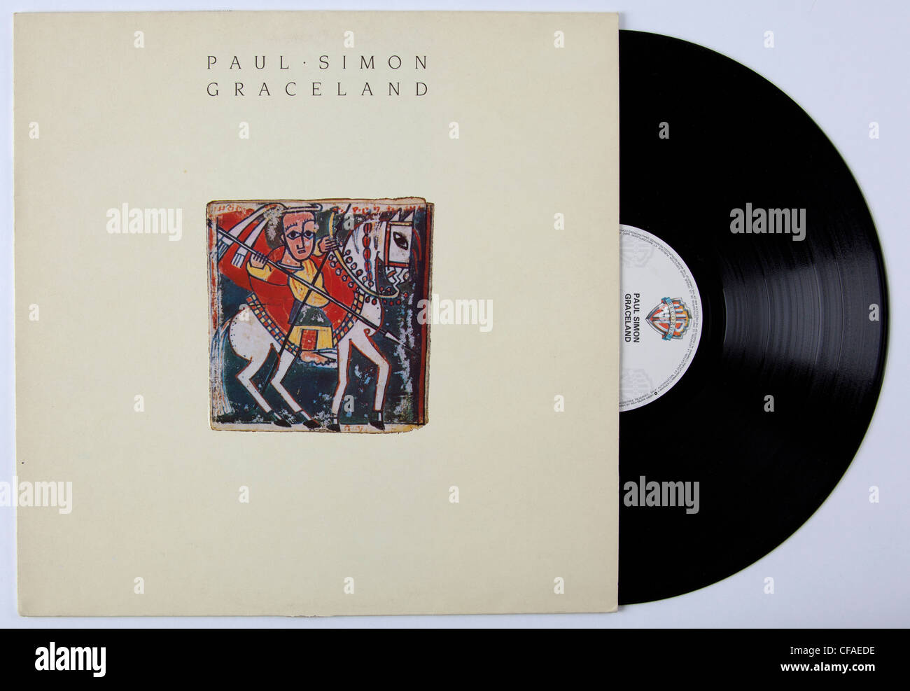 Paul Simon, Graceland album Stockfoto