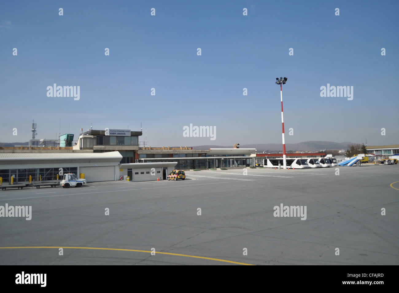 Adem Jashari Flughafen Pristina Prishtina kosovo Stockfoto