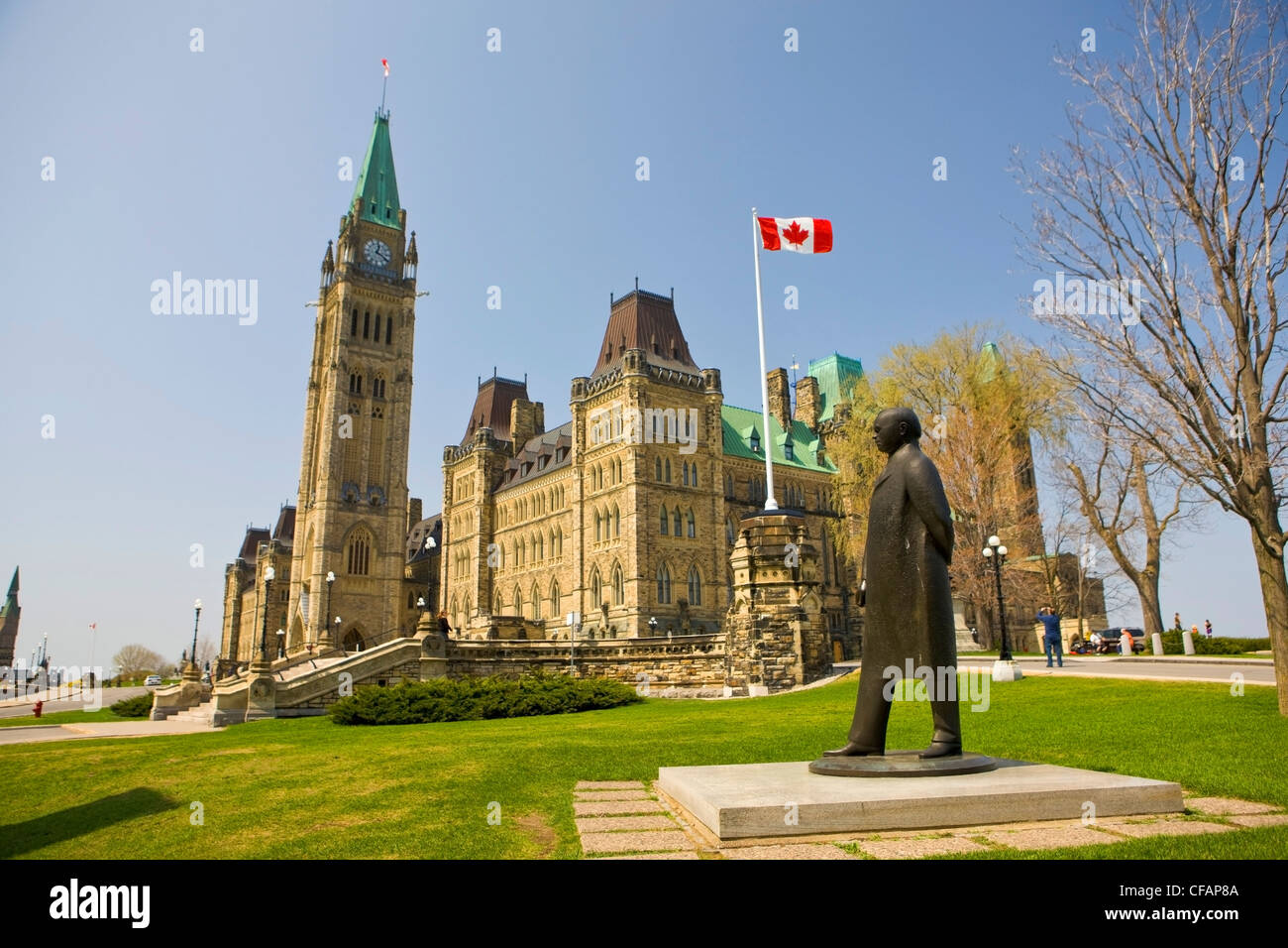 Statue William Lyon Mackenzie King 1874-1950 Stockfoto