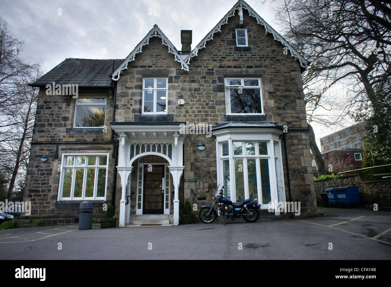 College-Haus am Collegiate Crescent Sheffield Stockfoto