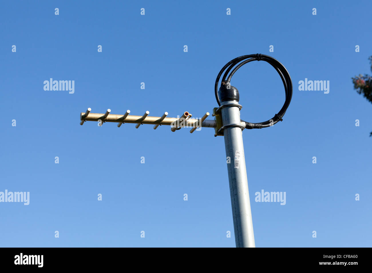 Luft-Sensor-Gerät überwacht die Verschmutzung in der Nähe von Autobahn 880 in Milpitas, Kalifornien Stockfoto