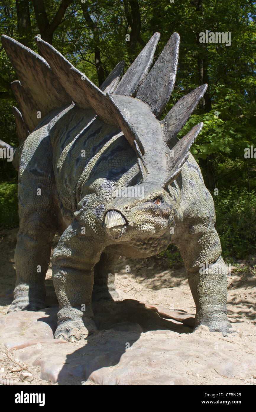 Stegosauriern aus Bratislava zoo Stockfoto