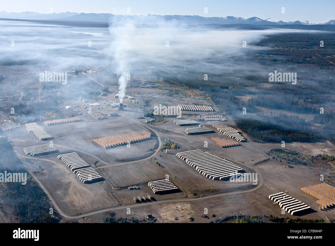 Western Chilcotin Waldprodukte am Anahim Lake British Columbia Kanada Stockfoto