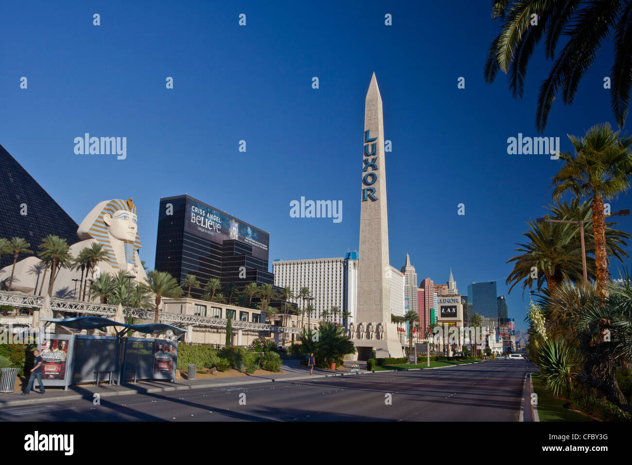 USA, USA, Amerika, Nevada, Las Vegas, Stadt, Strip, Avenue, Luxor Hotel, Architektur, Casino, bunt, Unterhaltung Stockfoto