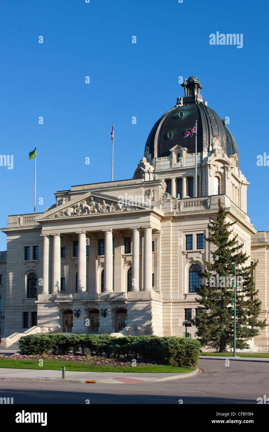 Saskatchewan Legislative in Wascana Park, Regina, Kanada, Saskatchewan, Kanada. Stockfoto