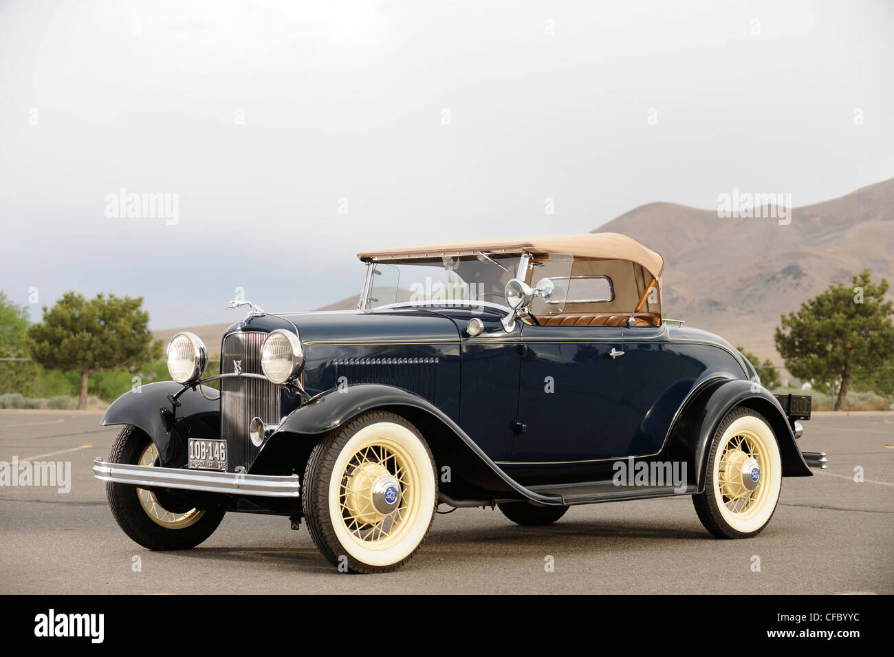 1932 Ford 18 V8 DeLuxe roasdster Stockfoto