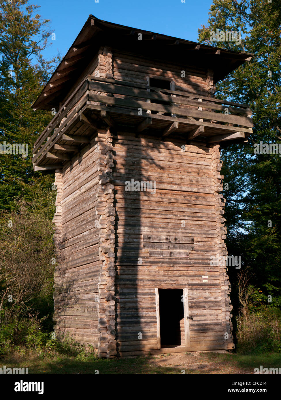 Altmühltal, Naturpark, antike, Bayern, Oberbayern, Deutschland, Limetten, römische Reich, Römerzeit, Römerzeit, Watchtowe Stockfoto