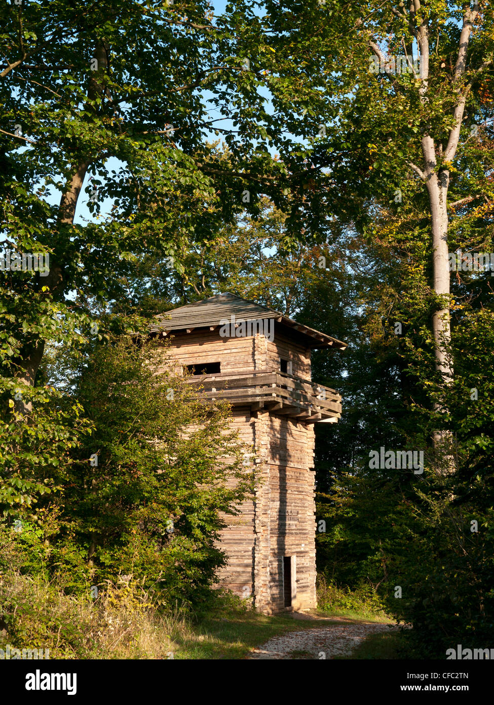 Altmühltal, Naturpark, antike, Bayern, Oberbayern, Deutschland, Limetten, römische Reich, Römerzeit, Römerzeit, Watchtowe Stockfoto