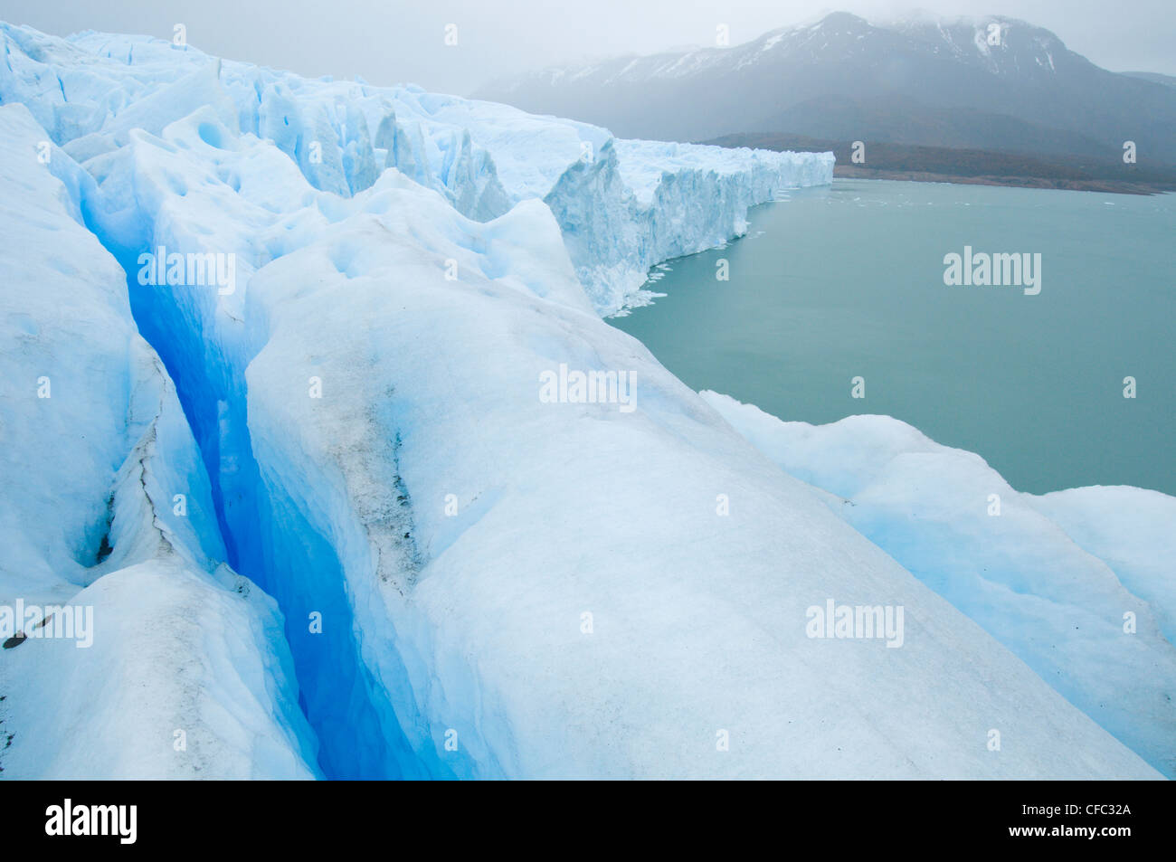 Die erstaunliche Perito Moreno Gletscher Parque Nacional Stockfoto