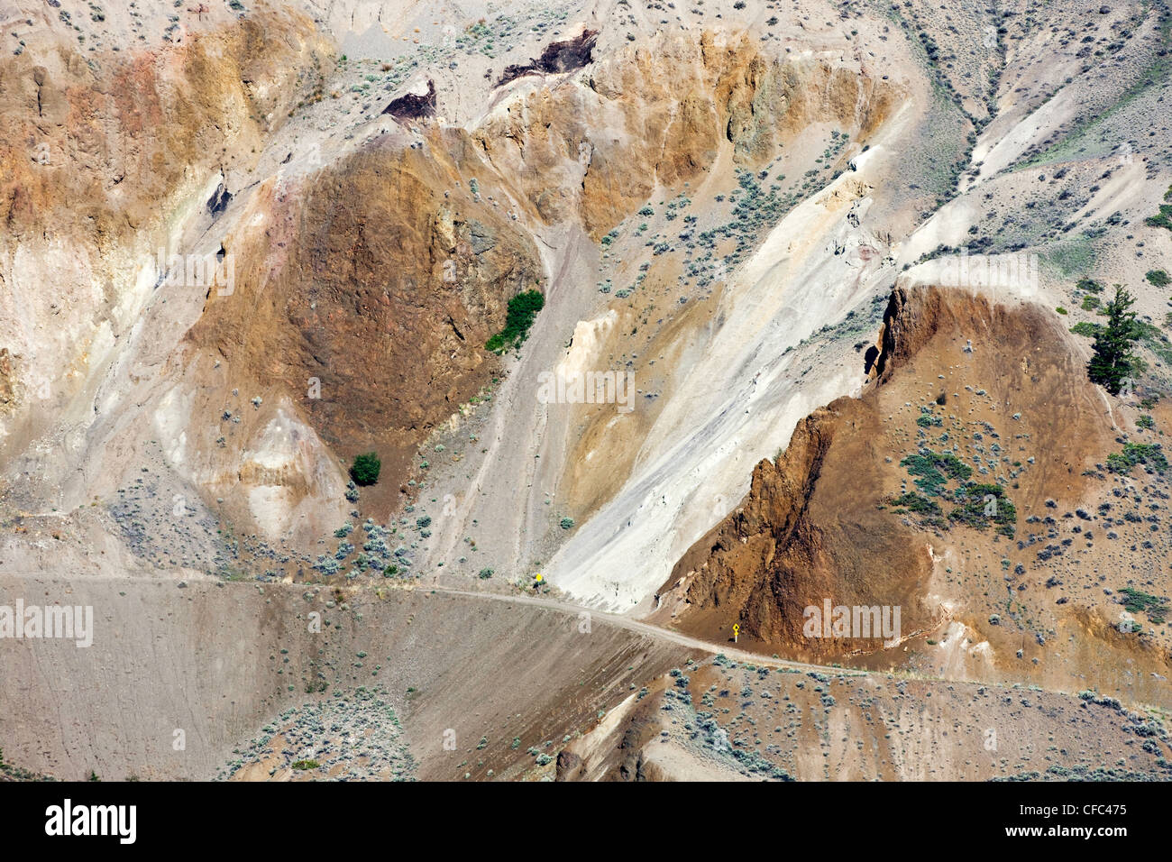 Wiesen-Landschaft im Churn Creek Protected Area in der Cariboo Chilcotin Region British Columbia Kanada Stockfoto