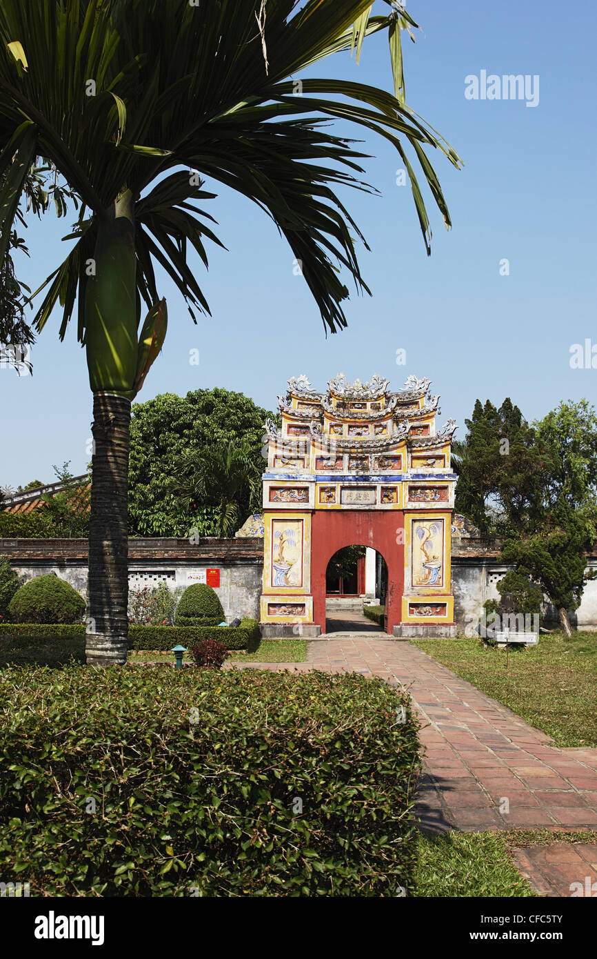 Tor, Zitadelle, Kaiserstadt Hue, Trung Bo, Vietnam Stockfoto