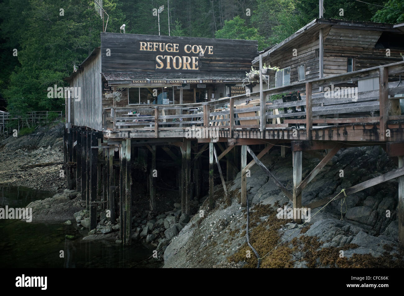 Zuflucht Cove West Redonda Island Discovery Island Gruppe Inside Passage Zentral British Columbia Kuste Kanada Stockfotografie Alamy